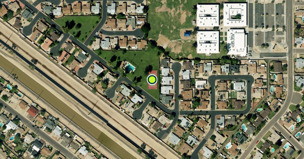 Satellite view of Phoenix Pickleball Courts