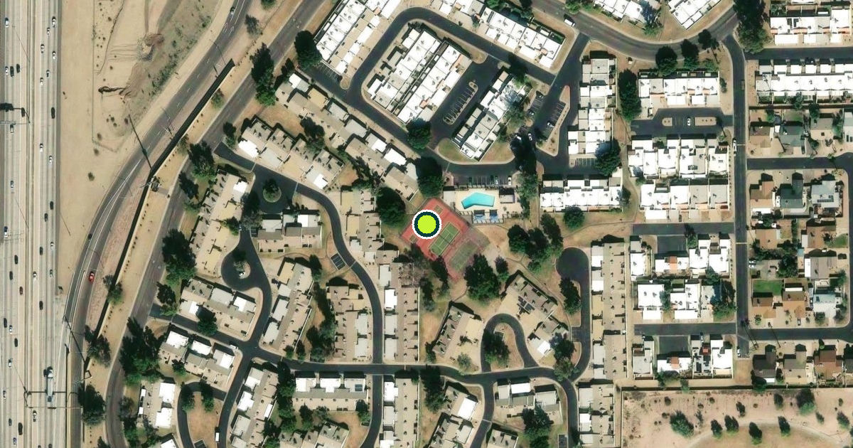 Satellite view of Phoenix Pickleball Courts