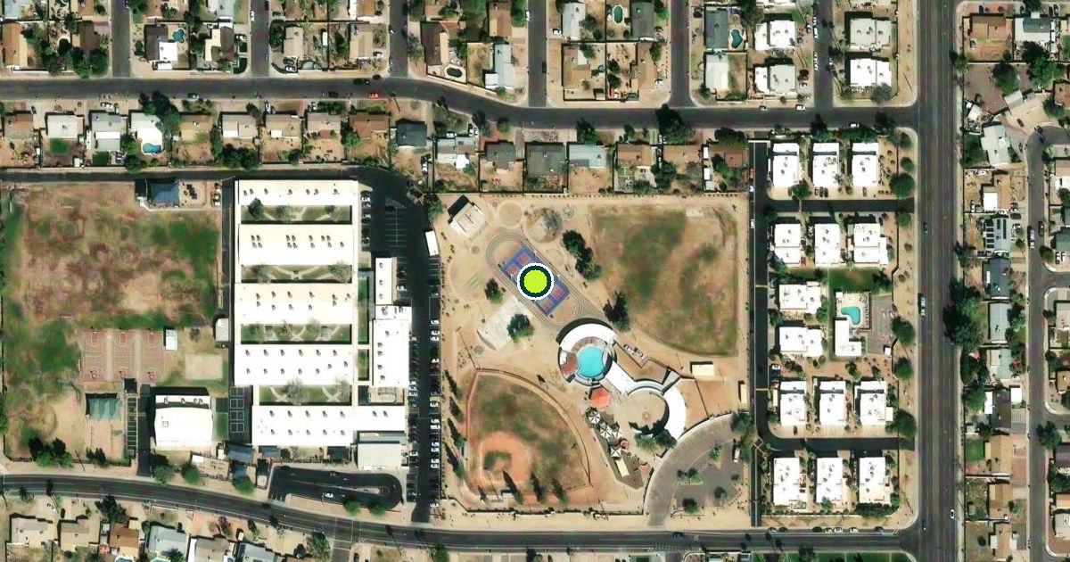 Satellite view of Phoenix Pickleball Courts