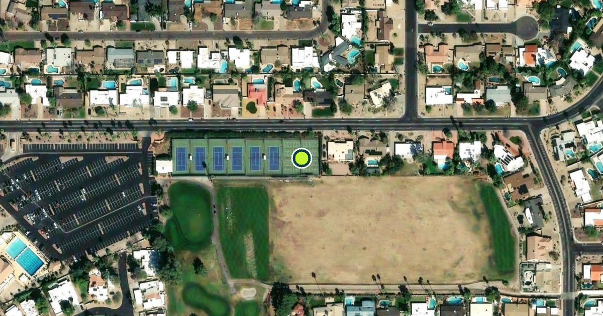 Satellite view of Phoenix Pickleball Courts