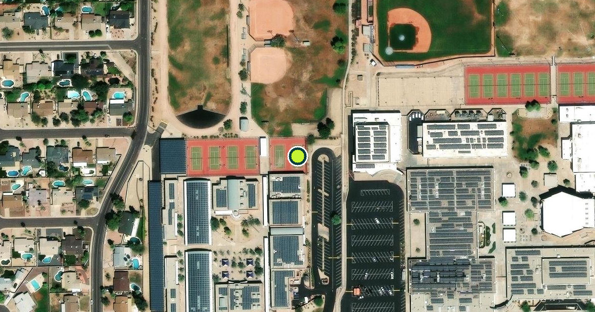 Satellite view of Phoenix Pickleball Courts