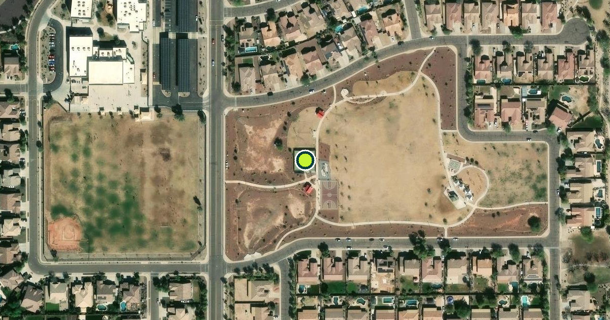 Satellite view of Phoenix Pickleball Courts