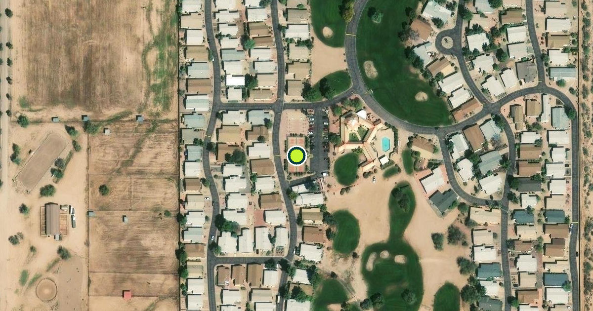 Satellite view of Phoenix Pickleball Courts