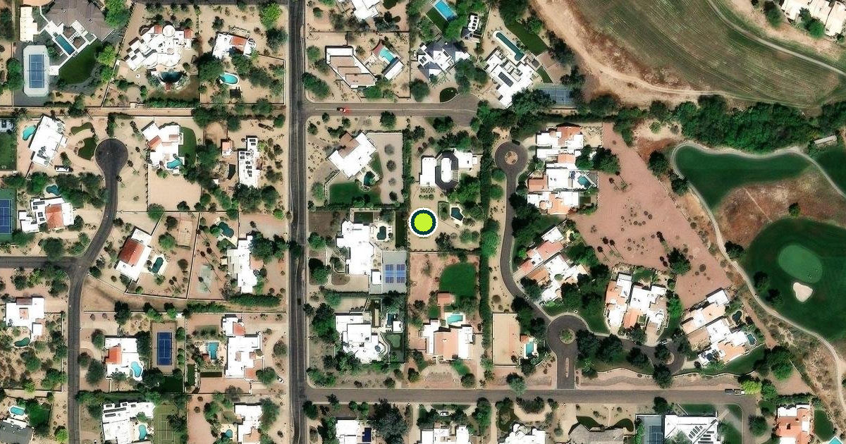 Satellite view of Phoenix Pickleball Courts