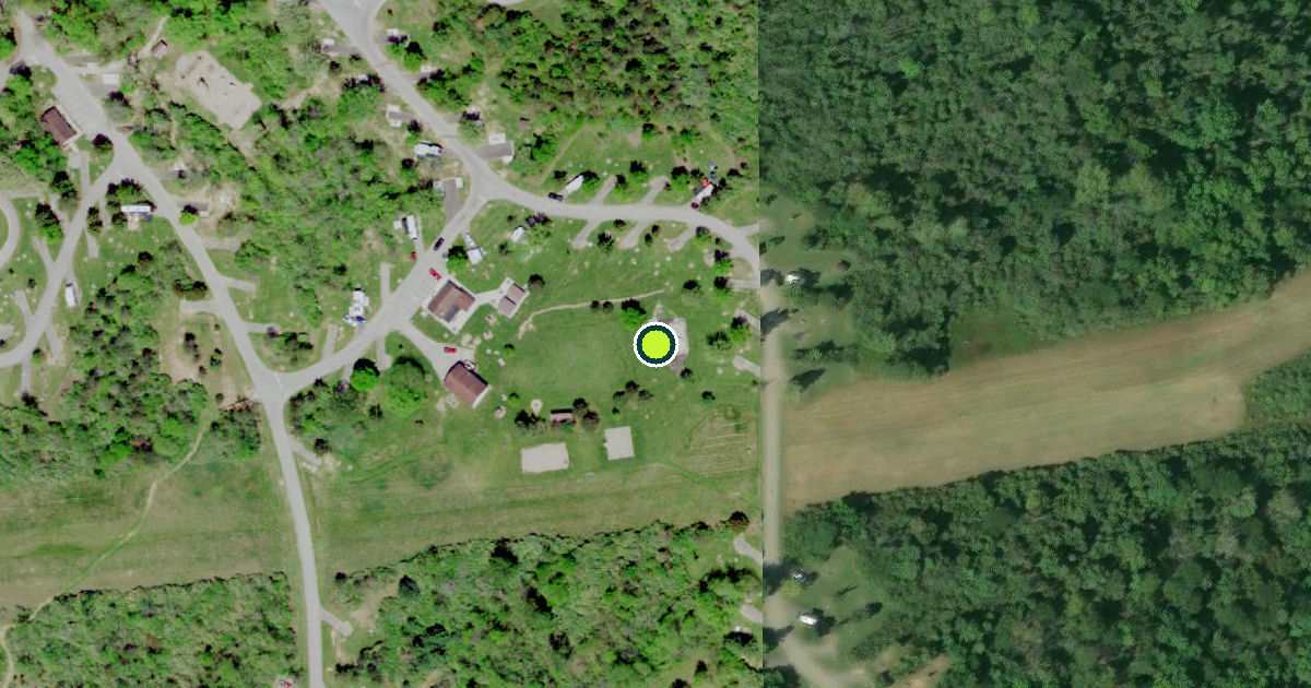 Satellite view of Pickaway County Pickleball Courts