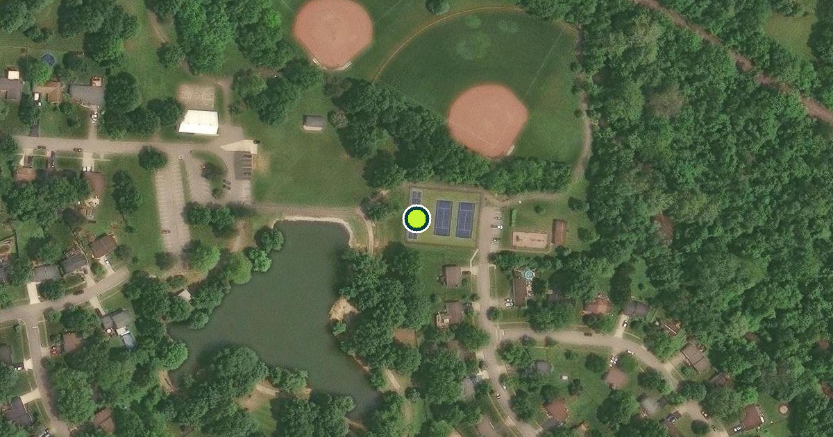Satellite view of Pickerington Pickleball Courts