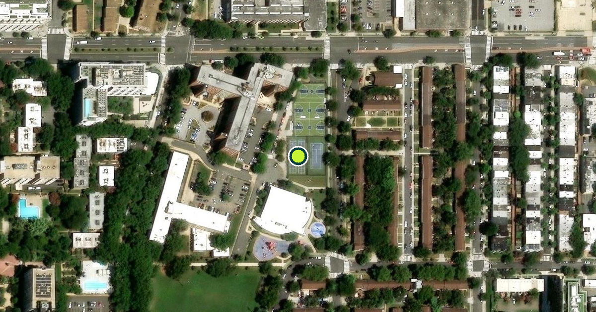 Satellite view of Pickleball Courts