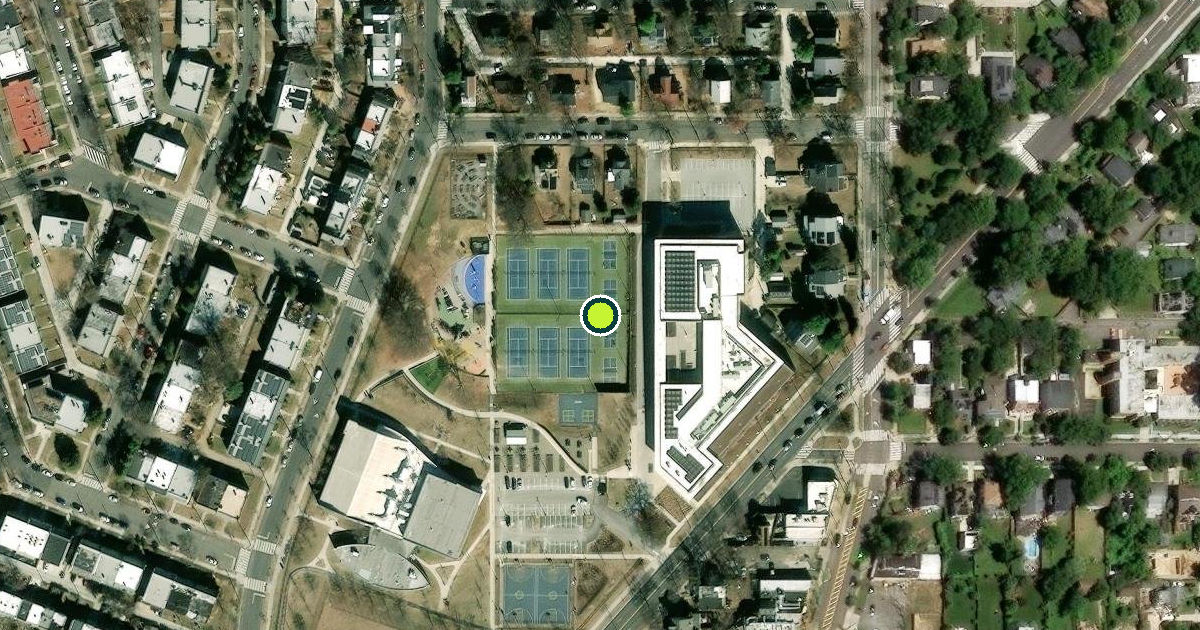 Satellite view of Pickleball Courts