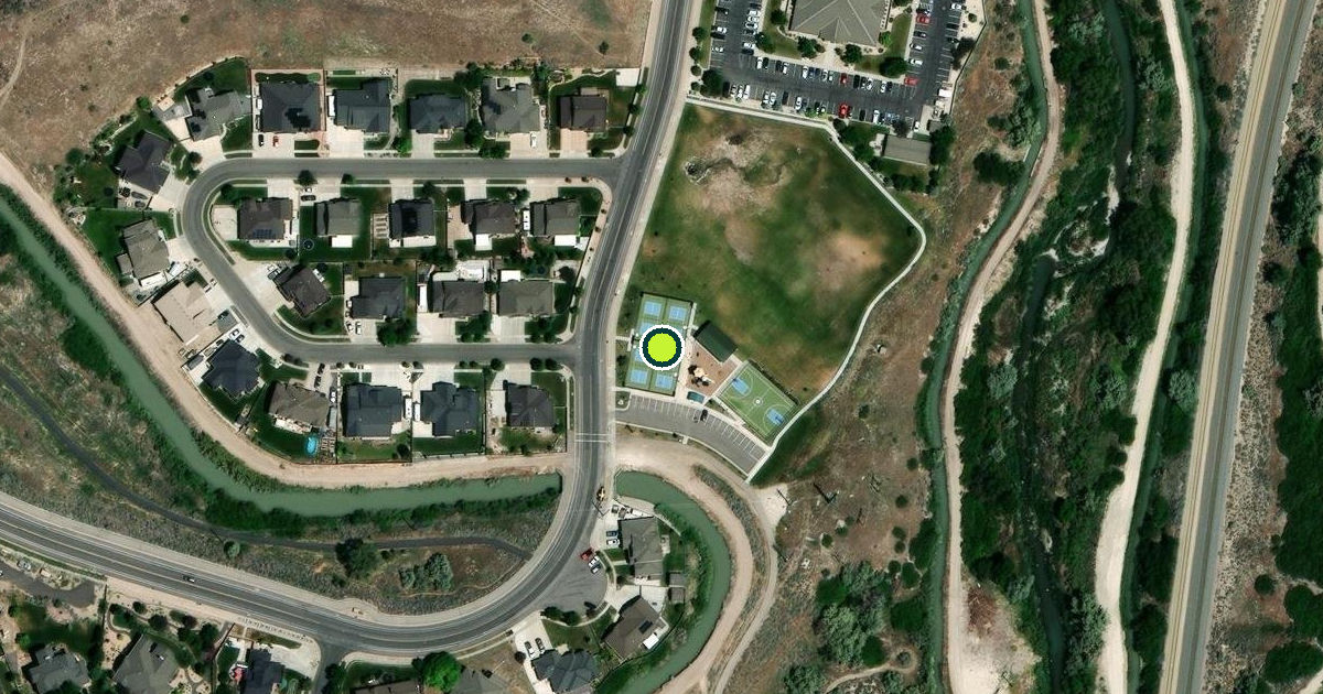 Satellite view of Pickleball Courts