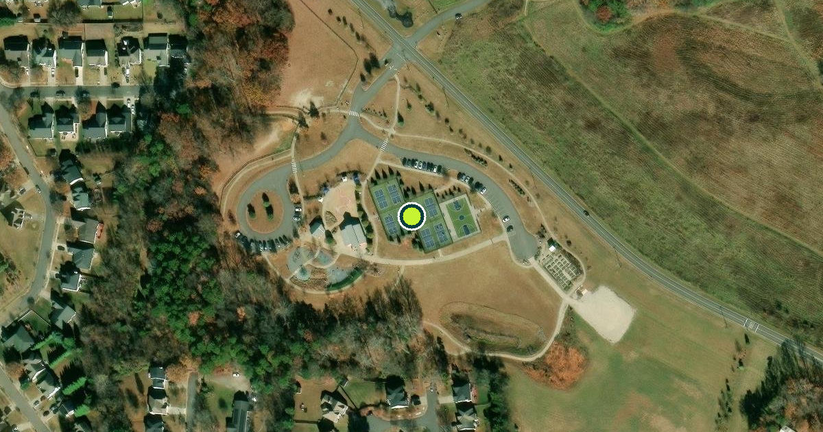 Satellite view of Pickleball Courts