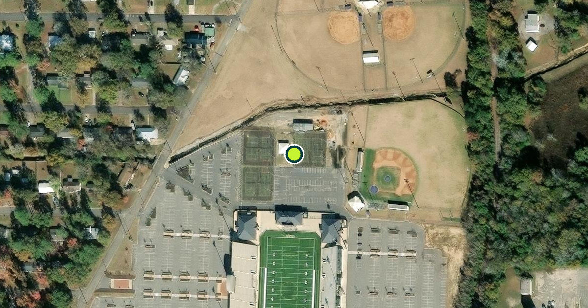 Satellite view of Pickleball Courts