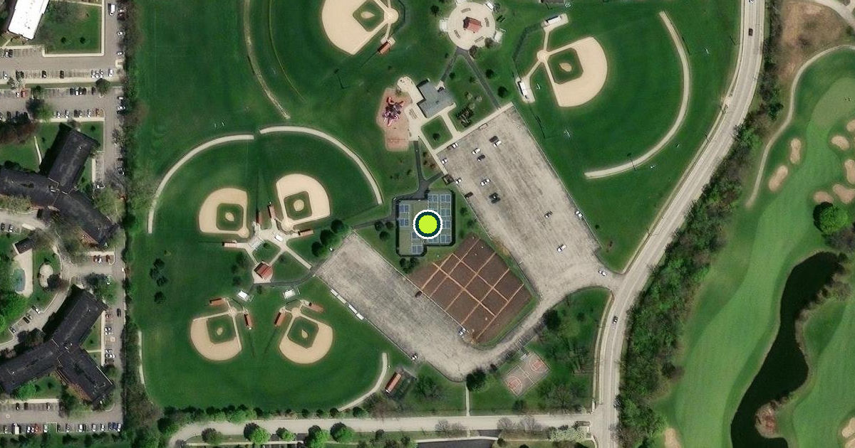 Satellite view of Pickleball Courts
