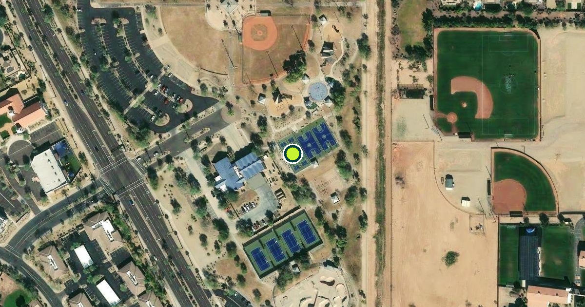 Satellite view of Pickleball Courts