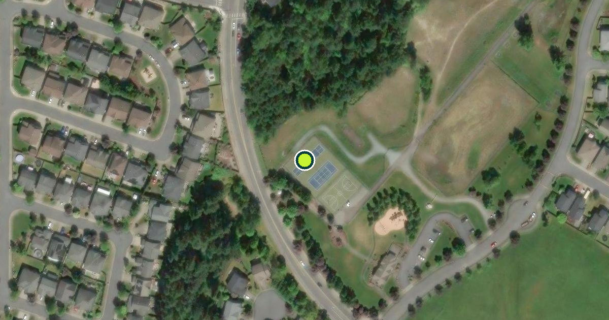 Satellite view of Pierce County Pickleball Courts