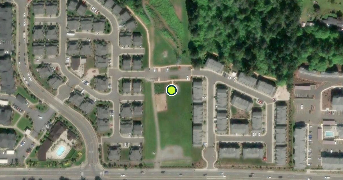 Satellite view of Pierce County Pickleball Courts