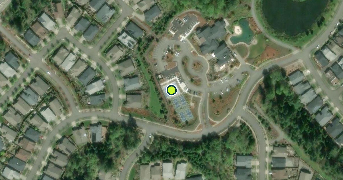 Satellite view of Pierce County Pickleball Courts