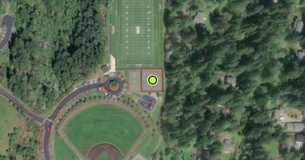 Satellite view of Pierce County Pickleball Courts