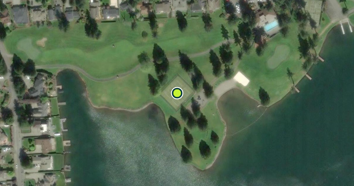 Satellite view of Pierce County Pickleball Courts