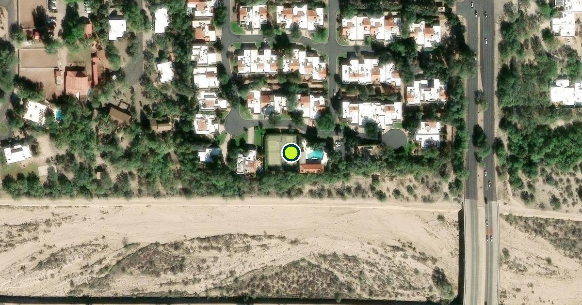Satellite view of Pima County Pickleball Courts