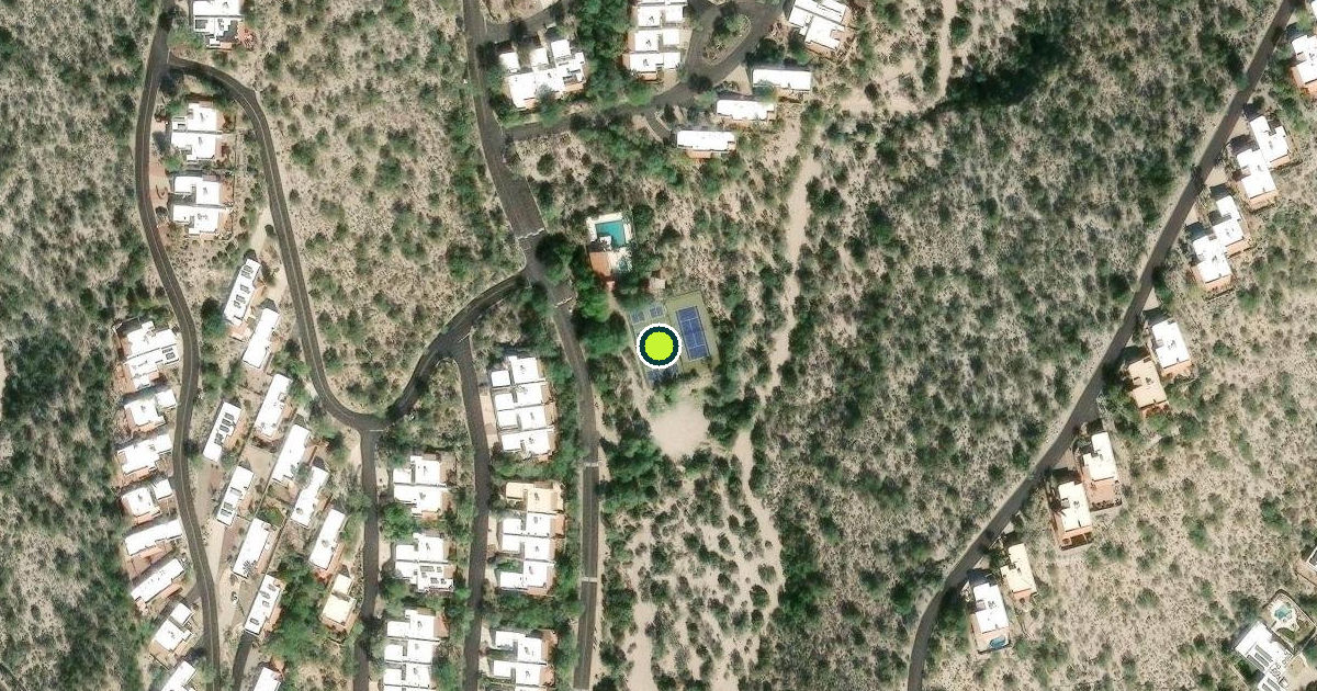 Satellite view of Pima County Pickleball Courts