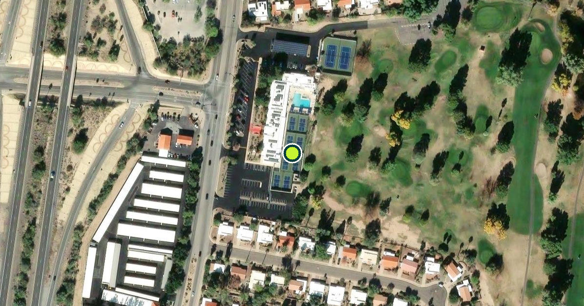 Satellite view of Pima County Pickleball Courts