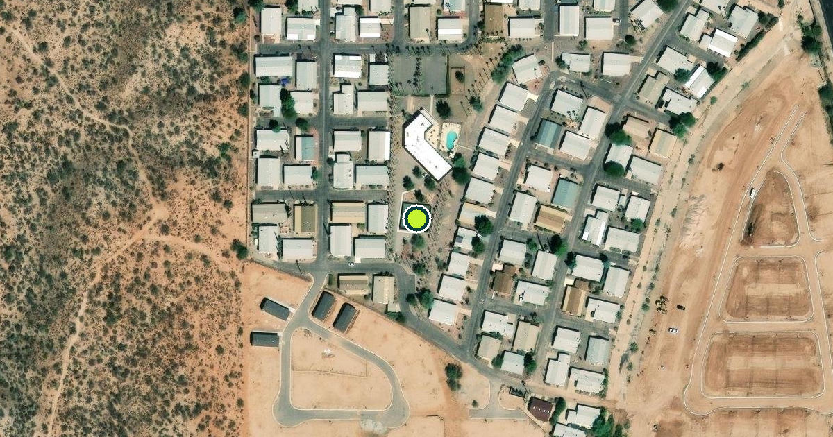 Satellite view of Pima County Pickleball Courts