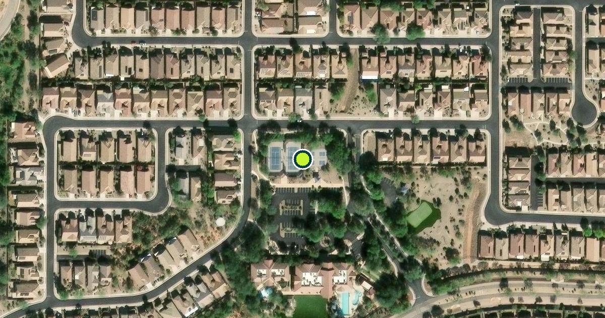 Satellite view of Pima County Pickleball Courts