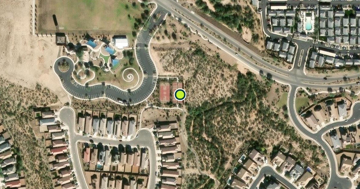 Satellite view of Pima County Pickleball Courts