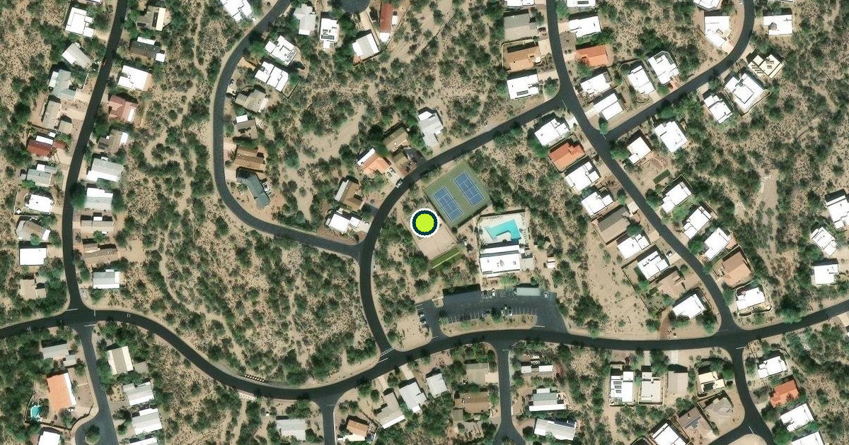 Satellite view of Pima County Pickleball Courts