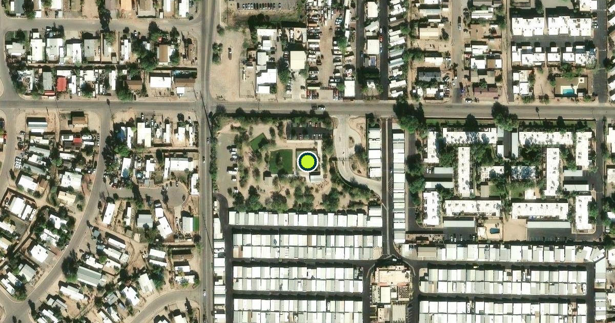 Satellite view of Pima County Pickleball Courts
