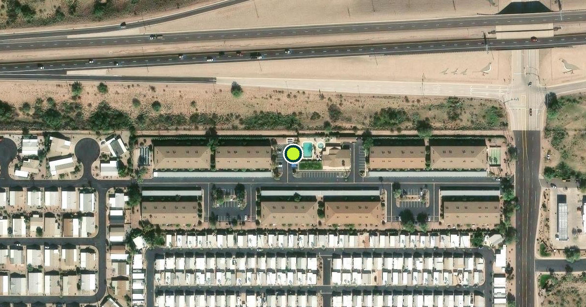 Satellite view of Pinal County Pickleball Courts