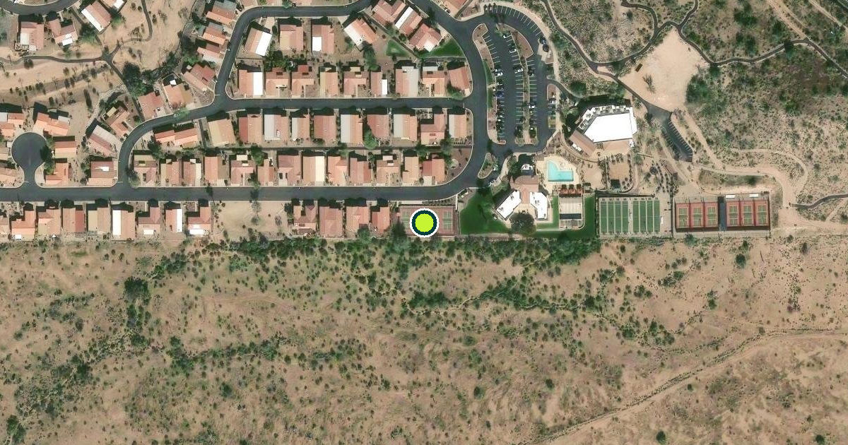 Satellite view of Pinal County Pickleball Courts