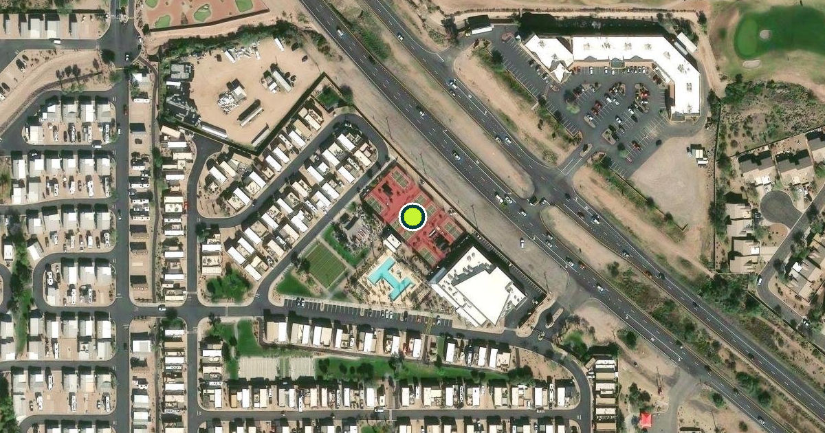 Satellite view of Pinal County Pickleball Courts