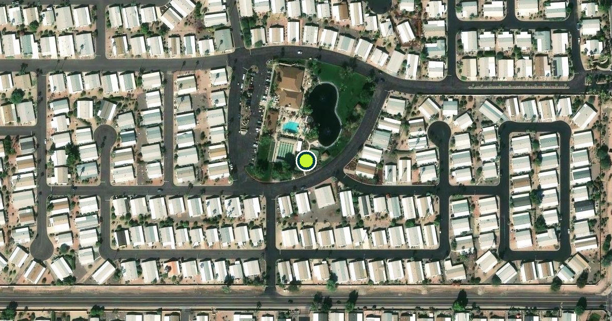 Satellite view of Pinal County Pickleball Courts