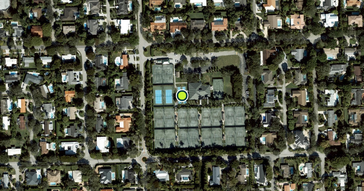 Satellite view of Pinecrest Pickleball Courts