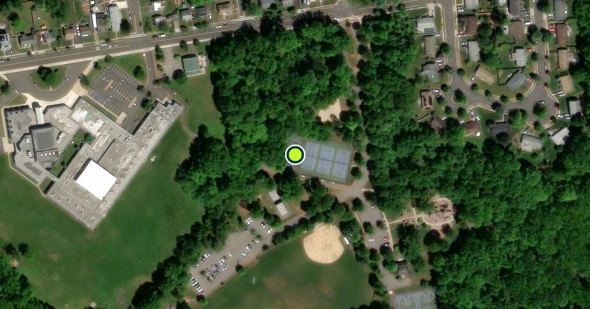 Satellite view of Piscataway Township Pickleball Courts