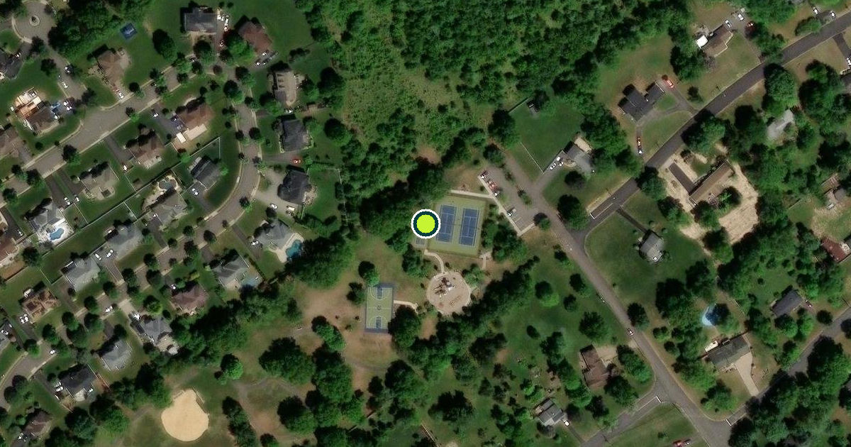 Satellite view of Piscataway Township Pickleball Courts