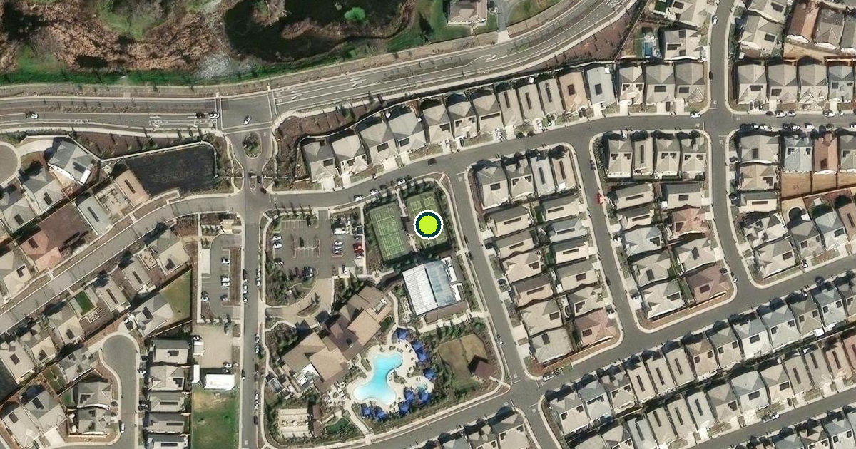 Satellite view of Placer County Pickleball Courts
