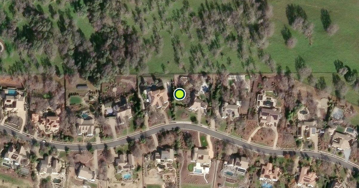 Satellite view of Placer County Pickleball Courts