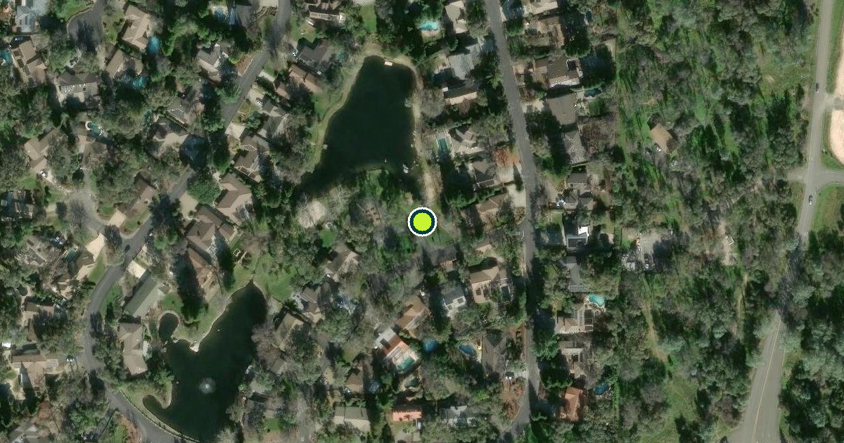 Satellite view of Placer County Pickleball Courts