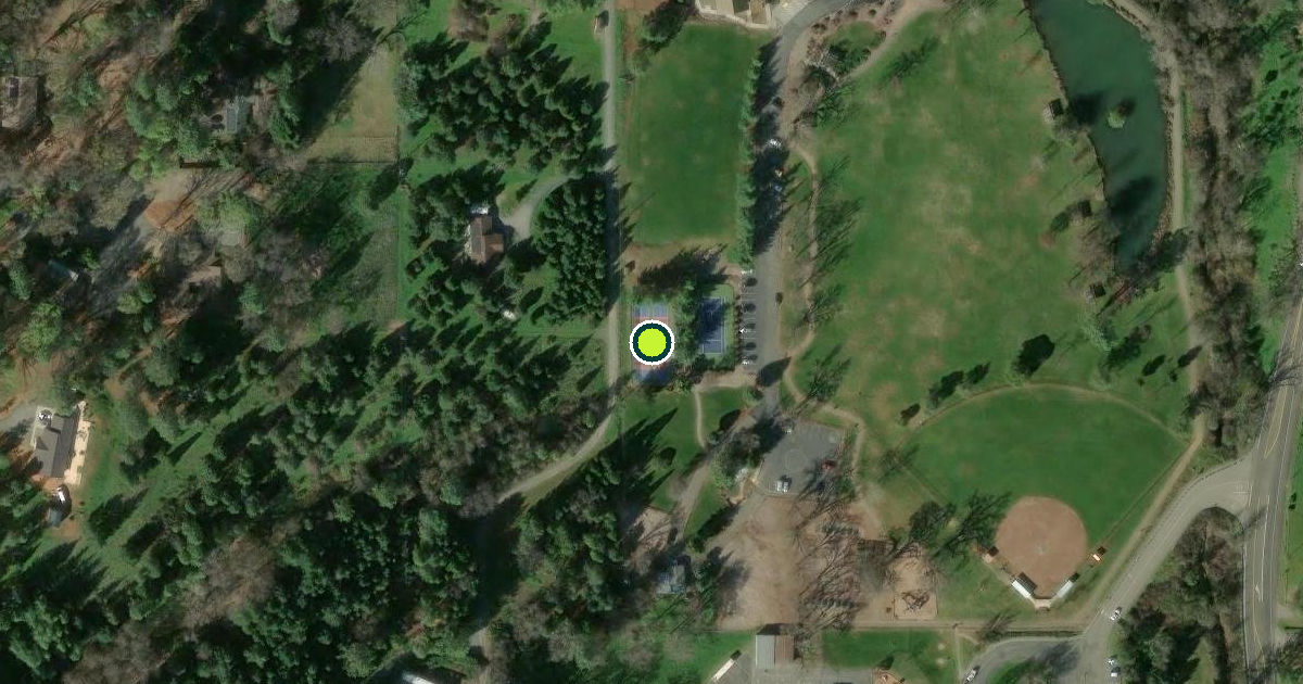 Satellite view of Placer County Pickleball Courts
