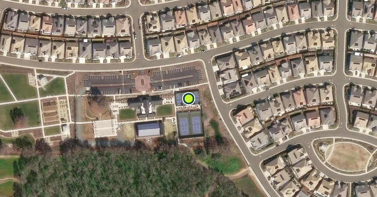 Satellite view of Placer County Pickleball Courts