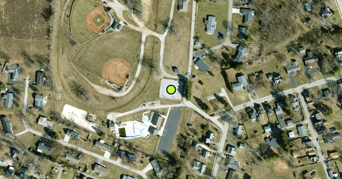 Satellite view of Plain City Pickleball Courts