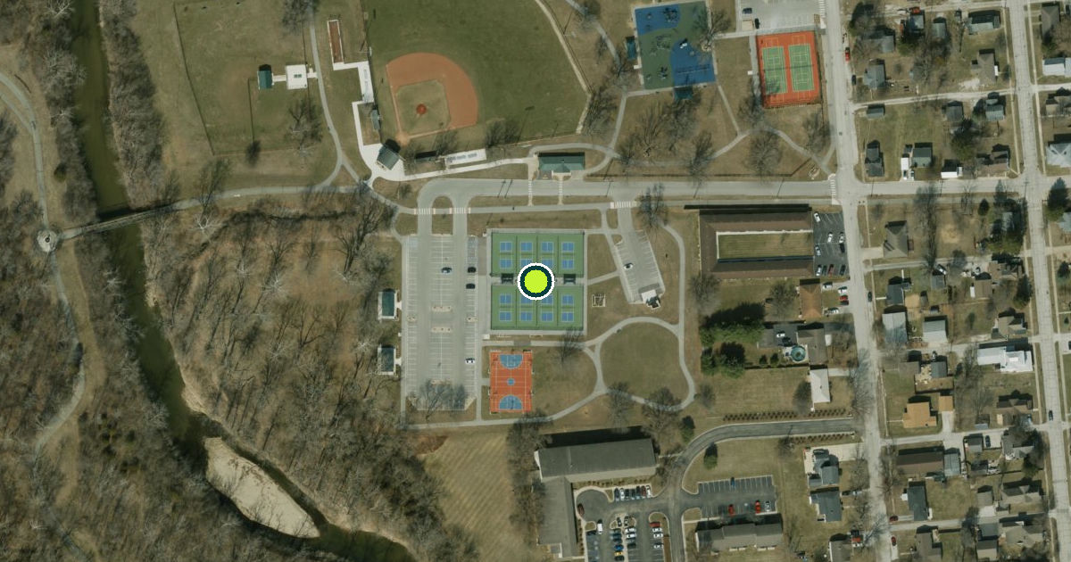 Satellite view of Plainfield Pickleball Courts