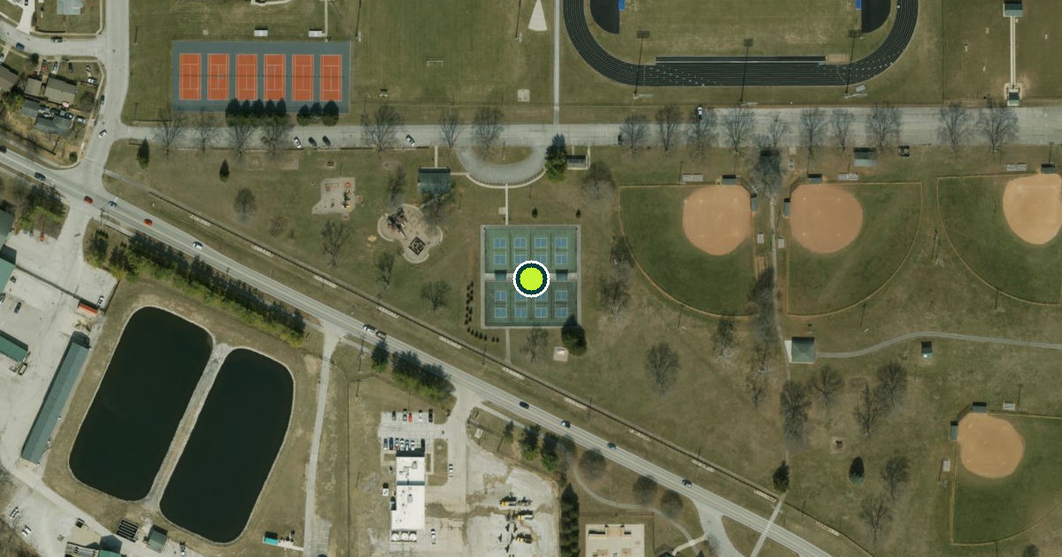 Satellite view of Plainfield Pickleball Courts