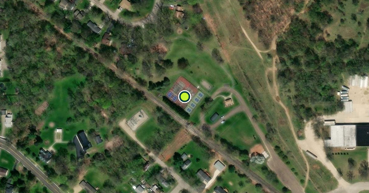 Satellite view of Plainwell Pickleball Courts