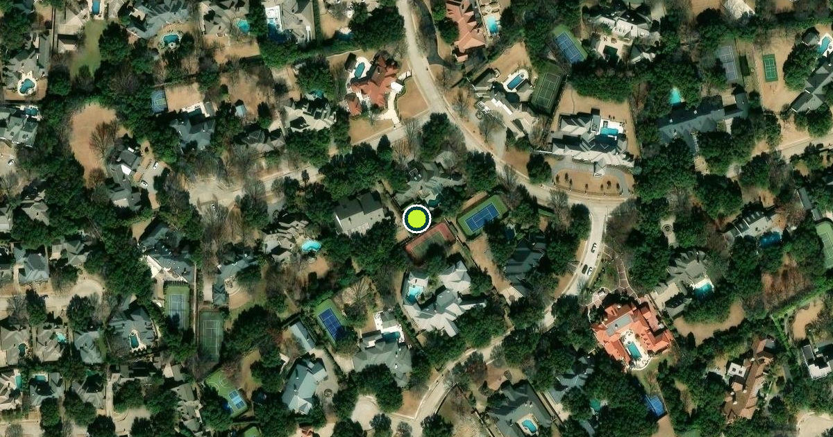 Satellite view of Plano Pickleball Courts