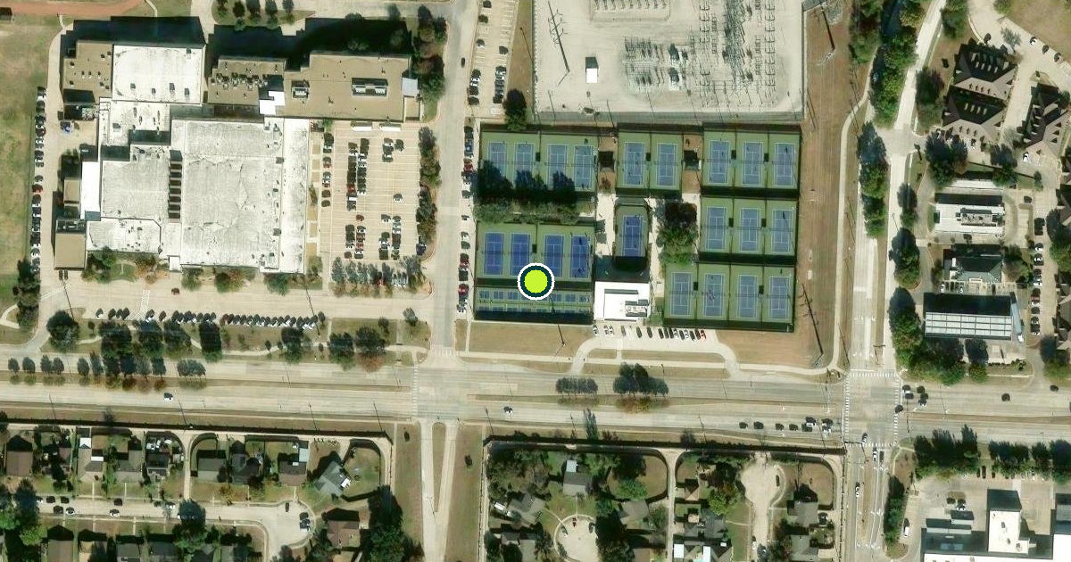 Satellite view of Plano Pickleball Courts
