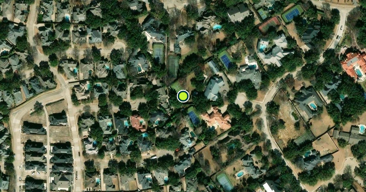 Satellite view of Plano Pickleball Courts
