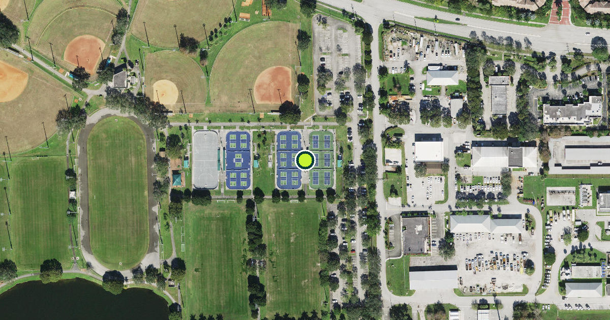 Satellite view of Plantation Pickleball Courts